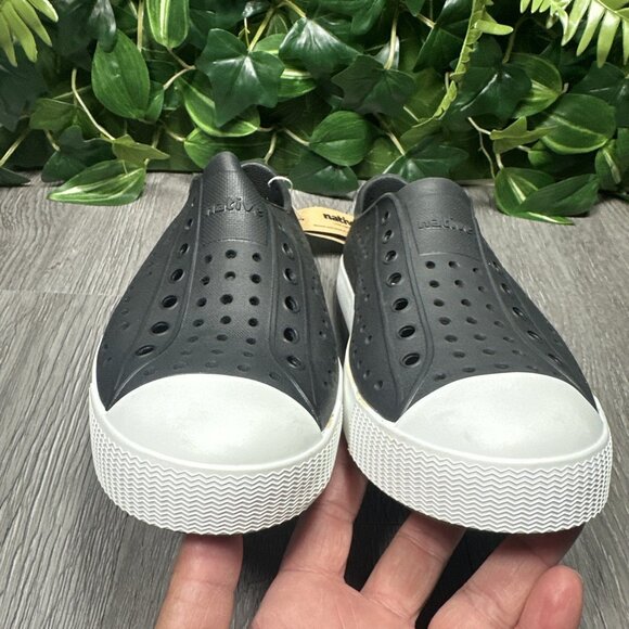 Native Jefferson Black Shell White Slip-On Water Shoes Men 5 Women 7 main image 7